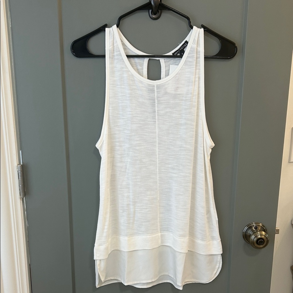 J. Crew White Tank Top New! Size small